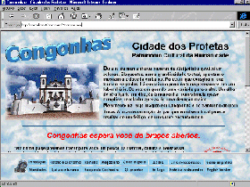 Visual antigo da home page